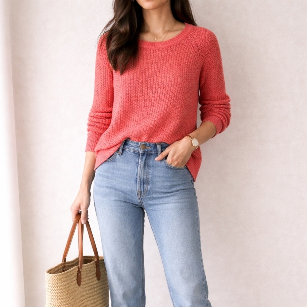 Joie Open-Knit Cotton Sweater – XS - Picture 2 of 14